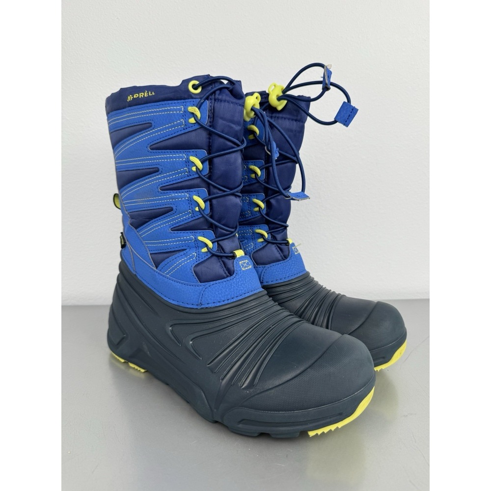 Merrell Snow Quest Lite 3.0 Boots Youth Kids 7 Mā Waterproof Rubber Winter Blue